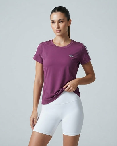 TRE Women’s Performance Short-Sleeve Athletic T-Shirt