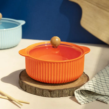 Ceramic Bowl with Lid Noodle, Soup Bowl 850Ml