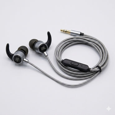 JBL JB-93 3.5Mm Wired Headset: Lightweight in-Ear Earphones with Built-in Mic & Stereo Sound