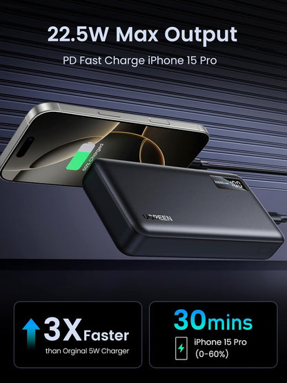 UGREEN 25683 Power Bank 20,000mAh Fast Charging with PD 3.0 (22.5W)