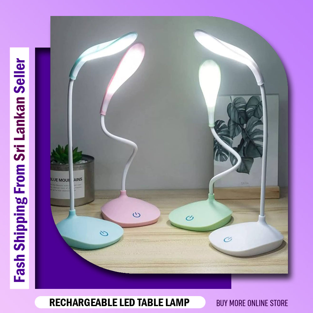Rechargeable LED Desk Lamp Flexible Reading Night Light USB Study Light Three Gears Dimmable 360 Degree Adjustable Home Night Light Reading Eye Lamp Touch Dimmable Study Lamp Study table lamp Educational gadgets