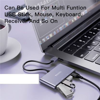 YESIDO HB12 0.15m 4-Port USB 2.0 Hub USB Adapter Dock Station for Data Transfer and Power Charging