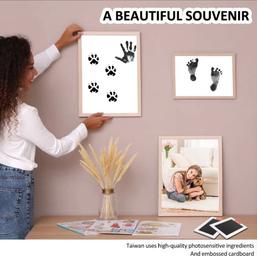Kids Essential - Baby Footprint Set Safe Non - Toxic Handprint Paw Print Infant Souvenirs NoTouch