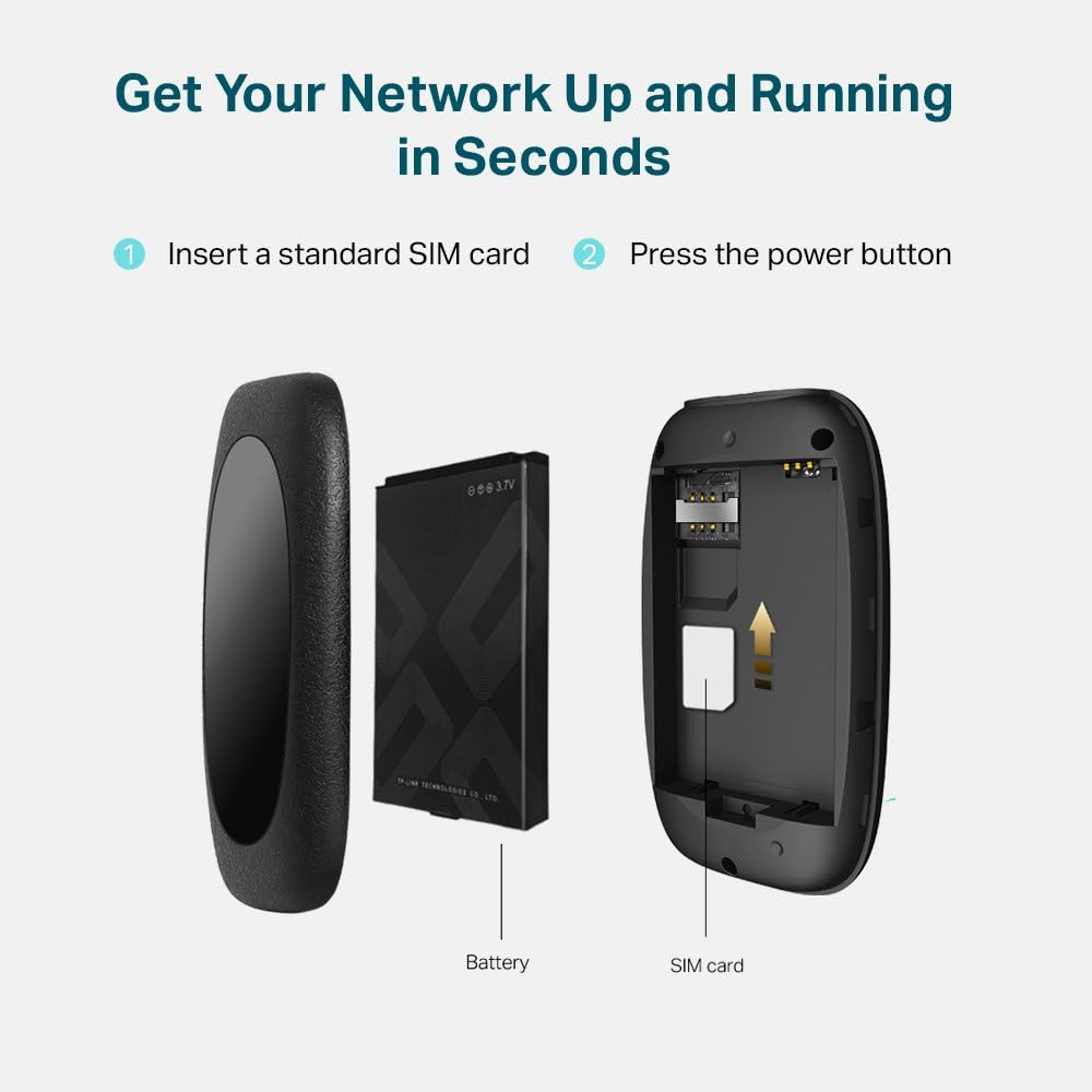 TP-Link M7200 150Mbps 4G LTE Mobile Wi-Fi Qualcomm LTE-FDD/LTE-TDD/DC-HS, M7200 (Qualcomm LTE-FDD/LTE-TDD/DC-HS)