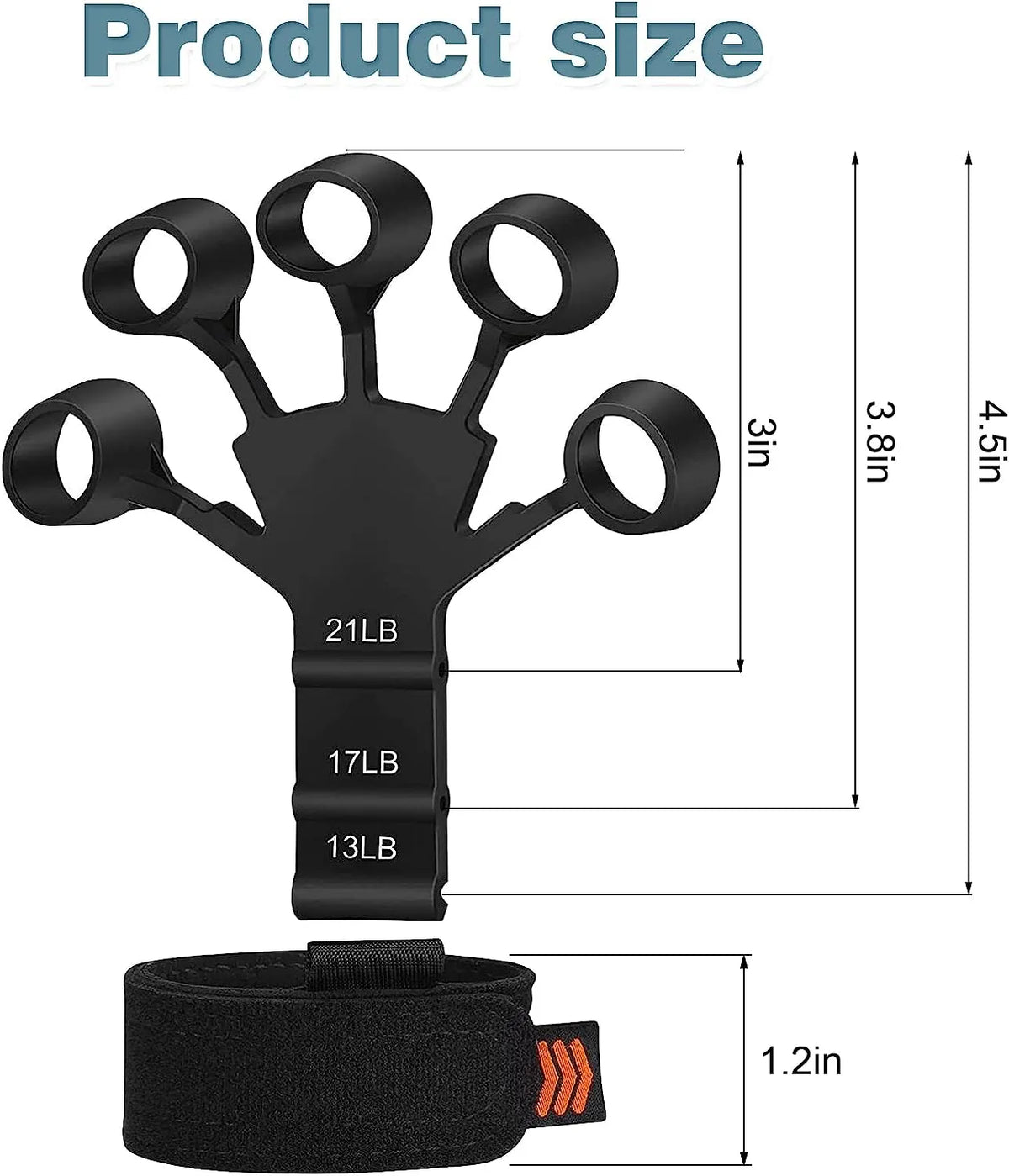 1Pcs Finger Gripper Patients Hand Strengthener 6 Resistant Strength Trainer