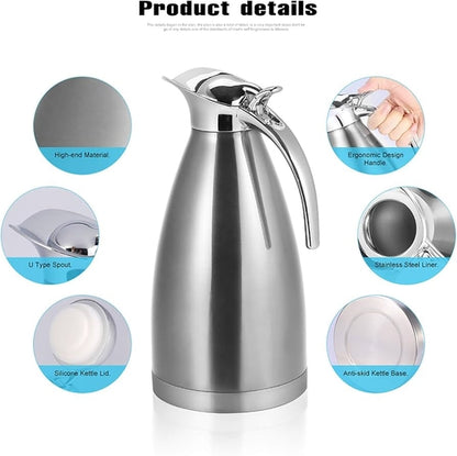 Stainless Steel Double Walled Vacuum Jugs -Hot & Cold