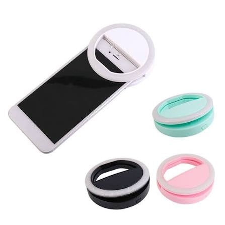 Selfie Portable Rechargeable LED Ring Flash Light Camera Photography for IPhone Android Phone