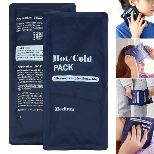Hot and Cold Flexible Reusable Compress Ice Gel Pad Pack Cool Bag