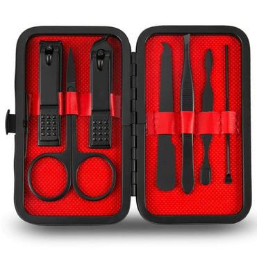 7 In 1 Pcs Manicure and Pedicure Set Black Color