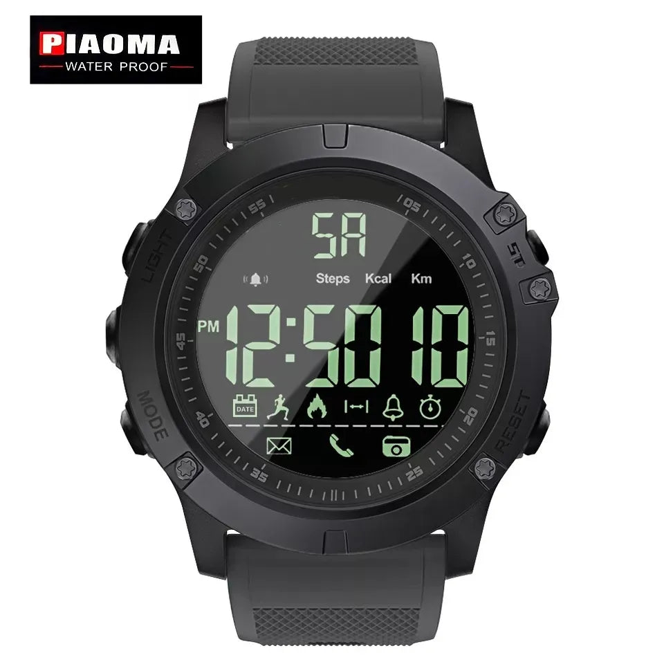 Piaoma Waterproof Watch for Men Silicon Strap Watch