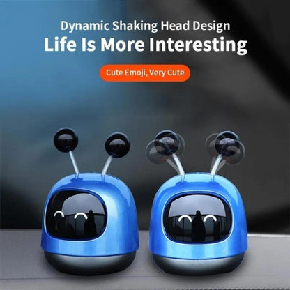 Car Air Freshener Mini Robot Cute Cartoon Display Mold Car Fragrance Decoration for Vehicles