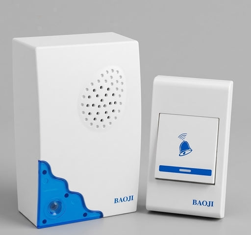 Wireless Remote Control Doorbell - Cordless Door Bell - Free Battery