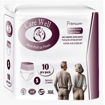 Carewell | Adult Pants | Diapers | Small 10 Pieces