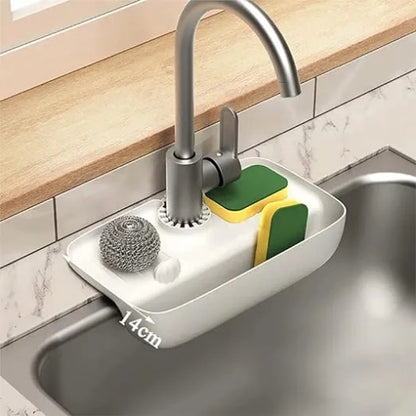 Silicone Kitchen Faucet Splash Guard Mat Quick Dry Drain Tray Bathroom Protector