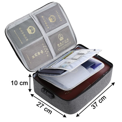 Unisex Large Capacity Document Bag File Holder Certificate Organizer Case Zipper Pouch