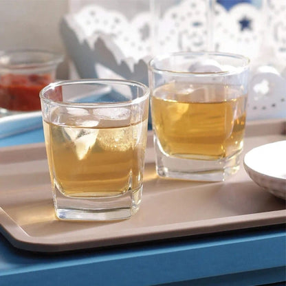 6 Pcs Set-Crystal Clear Whiskey Glasses - 165Ml /290Ml