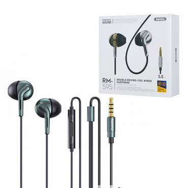 Remax RM-595 Double Moving-Coil Wired Earphone