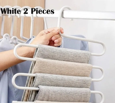 5 Layers Stainless Steel Clothes Hangers Space Saving Cupboard Hangers (1Ps /2Pcs)