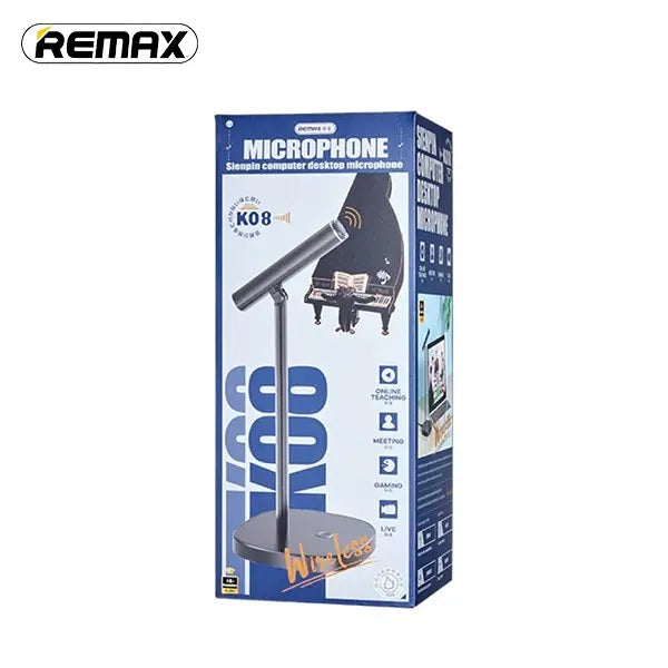 REMAX K08 Desktop Microphone USB Wired Mic , Black