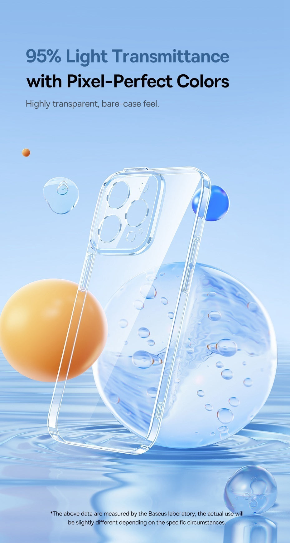 Baseus Simple Series Protective Case For iP 14 Series - Transparent