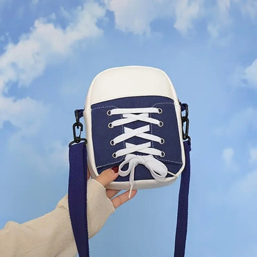 New Women Bag Canvas Bag Fashion Creative Personality Shoes Shape Shoulder Crossbody Bag