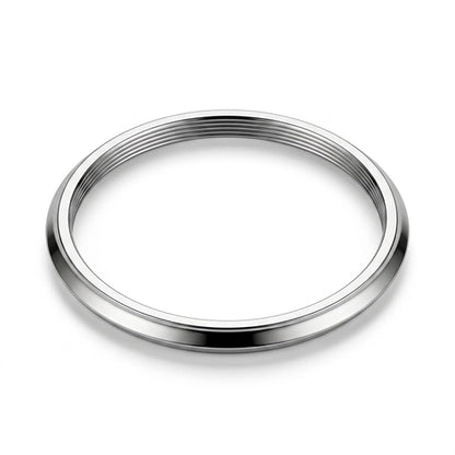 Silver Plated Stainless Steel Cuff Bracelet 5Mm