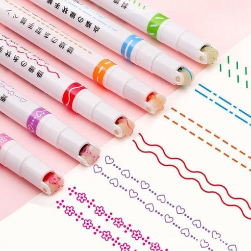Curve Highlighters for Scrapbooking, Journaling, Clipboard, Planner, Calendar, Office