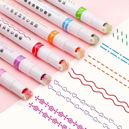 Curve Highlighters for Scrapbooking, Journaling, Clipboard, Planner, Calendar, Office