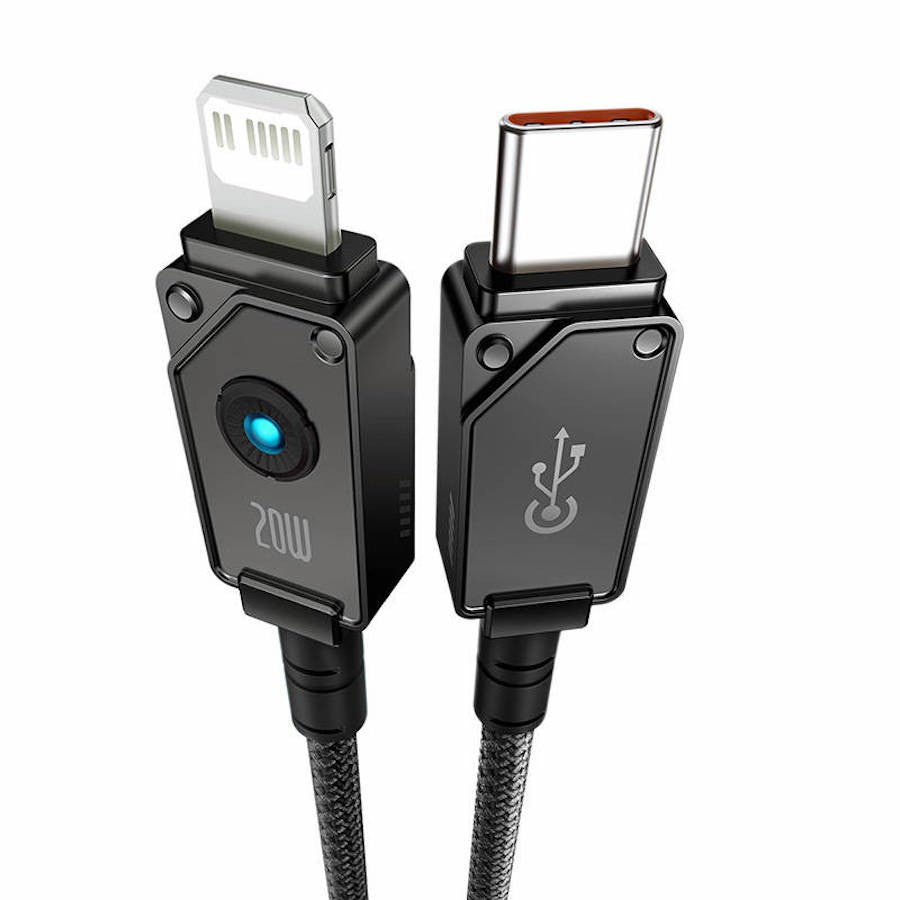 Baseus Aramid Fiber Braiding USB-C to Lightning Cable PD 20W (P10355803111-00) (100 cm)