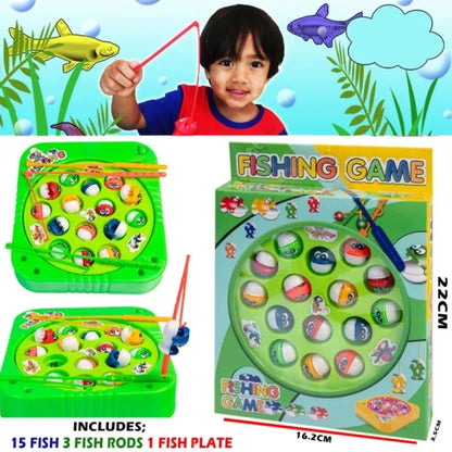 Kids Fishing Game Fishing Toy with 15 Fishes