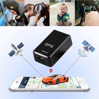 Real-Time GF-07 Mini Magnetic Car GPS Tracker, Portable Vehicle Locator with GSM GPRS Technology
