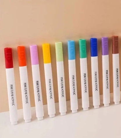 Magic Water Drawing Pens, 60-Pack Floating Doodle Pen Set, Easy Wipe-off Dry Ink, Washable Colors
