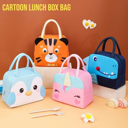 Cartoon Thermal Insulation Lunch Bags Oxford Fresh Cooler Pouch for Students Children Lunch Picnic