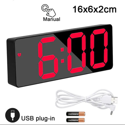 Digital Alarm Clock Led Wall-Mounted Digital Wall Clock