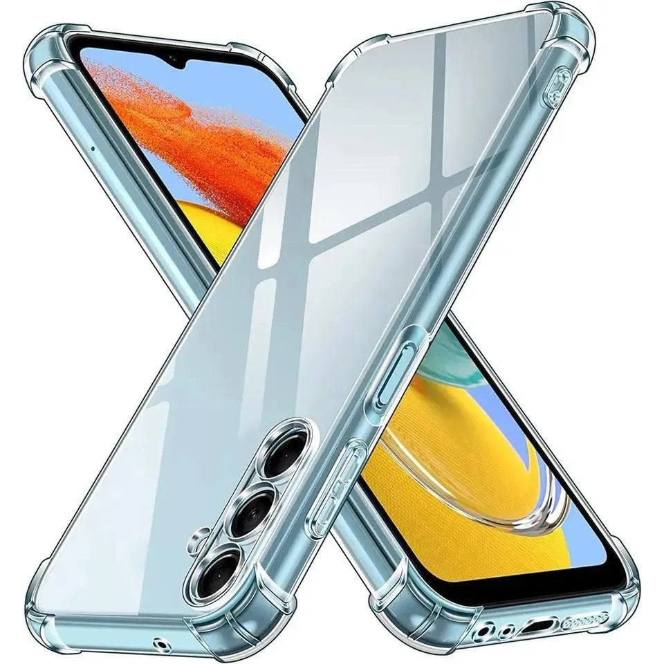 Samsung Galaxy A55 5G / A35 /A25 /A15 Case Clear TPU Four Corners Cover Transparent Soft