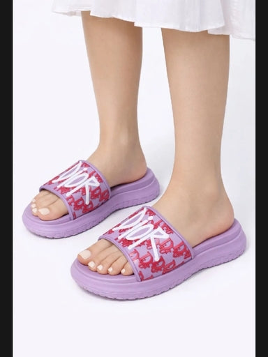 💜 Girls Lavender Fashion Heel  Slide