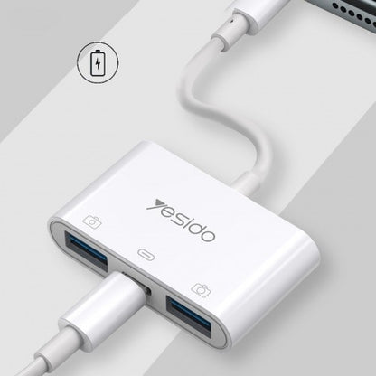 Yesido GS17 3 In 1 Type C Otg Adapter