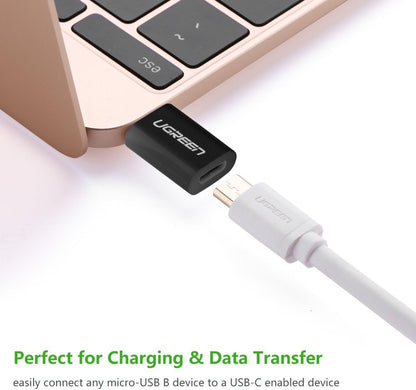 UGREEN Type-C to Micro USB OTG Adapter (Black) - 30391