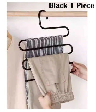 5 Layers Stainless Steel Clothes Hangers Space Saving Cupboard Hangers (1Ps /2Pcs)