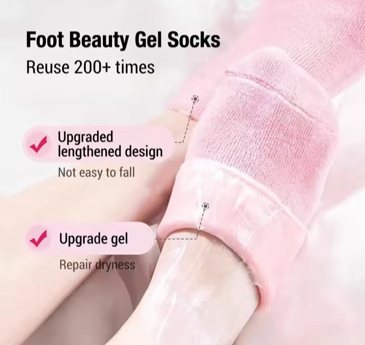 Moisturizing Gel Socks Foot Care Gel Moisturizing Silicone Socks & Gloves Non Slip Heel Socks