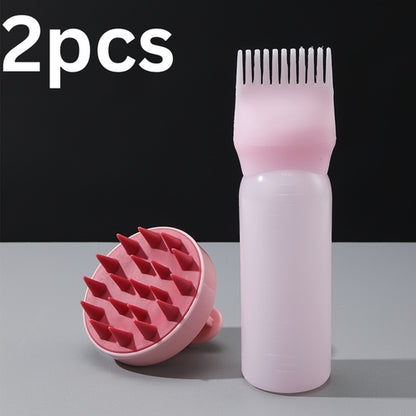 Silicone Scalp Massager & Shampoo Brush - Fragrance-Free, Battery-Free Hair and Body Scrubber