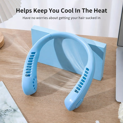NEW PORTABLE NECK FAN, FOLDABLE BLADELESS NECK FAN, WEARABLE COOLING NECK FAN PERFECT for TRAVEL,