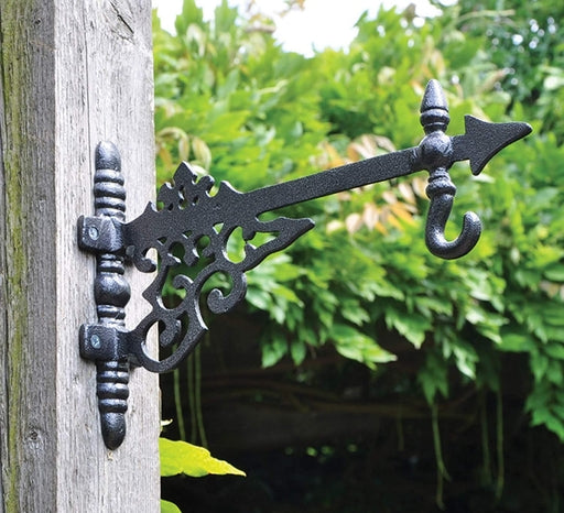 Hanging Basket Bracket Outdoor Plant Holder Decorative Cast Aluminum Wall Hanging Brackets