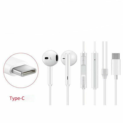 USB-C Wired Earbuds with Mic for IPhone 15 / 16 / Pro / Max / Plus