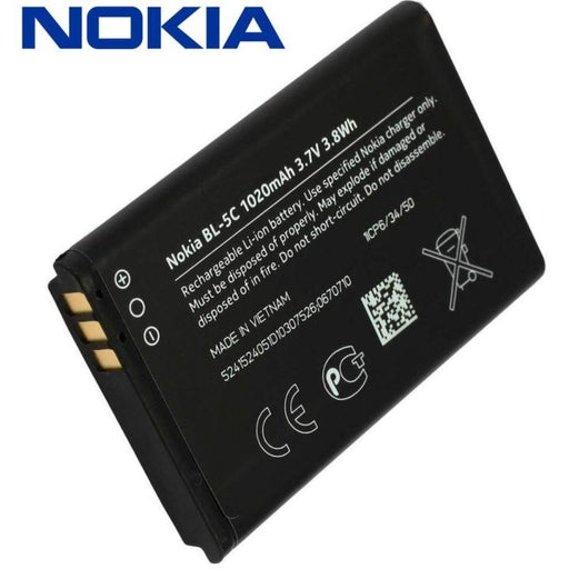 Genuine BL-5C 1020MAh Battery for Nokia 105, 6600, 2610, 2600, 2300, N70, N72