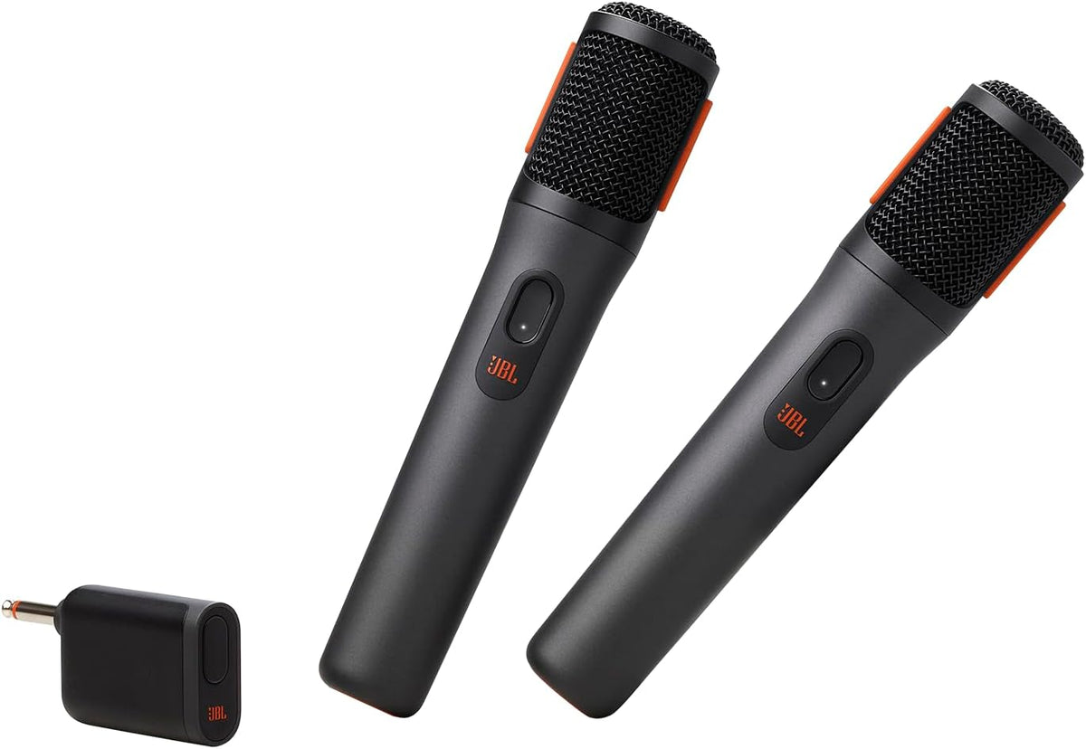 JBL PartyBox Wireless Mic - 2X Digital Wireless Microphones, Rechargeable Battery (20hrs - 700mAh), Clear Voice