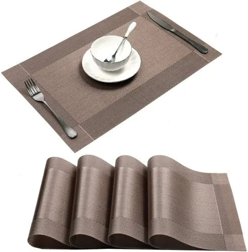 Table Place Mat Simple Silver Grey 44.5X30cm