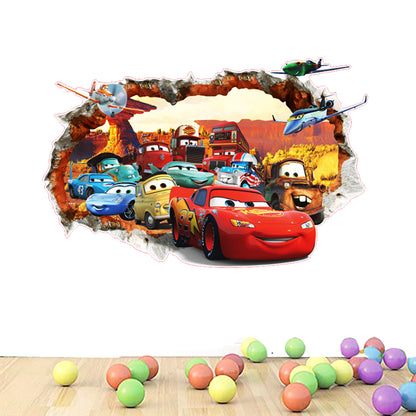 McQueen Wall Sticker Cartoon 3D Effect Decorative Wall Decal Home Decor Gifts for Kids Rooms Nursery room wall decoration children toys kids stickers