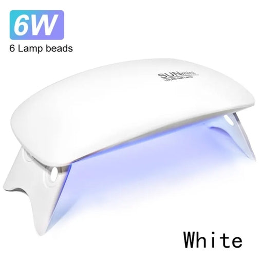 6W Mini UV Nail Dryer Lamp – 6 LED Portable Manicure Light with USB Cable