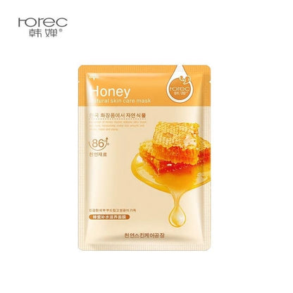 Natural Essence Face Mask 5 Flavour (Organic Collagen Fruits Facial Sheet Mask)